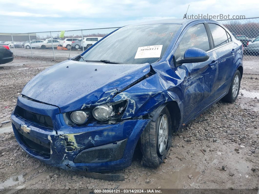 2014 Chevrolet Sonic Lt Auto Blue vin: 1G1JC5SHXE4147673