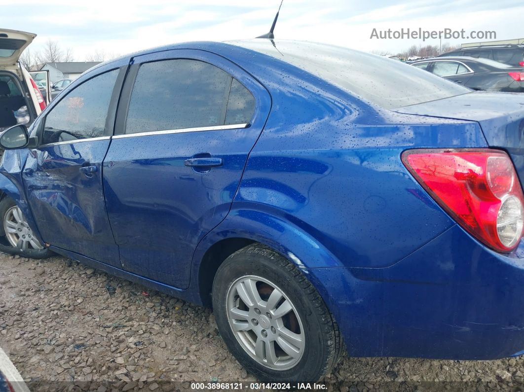 2014 Chevrolet Sonic Lt Auto Blue vin: 1G1JC5SHXE4147673