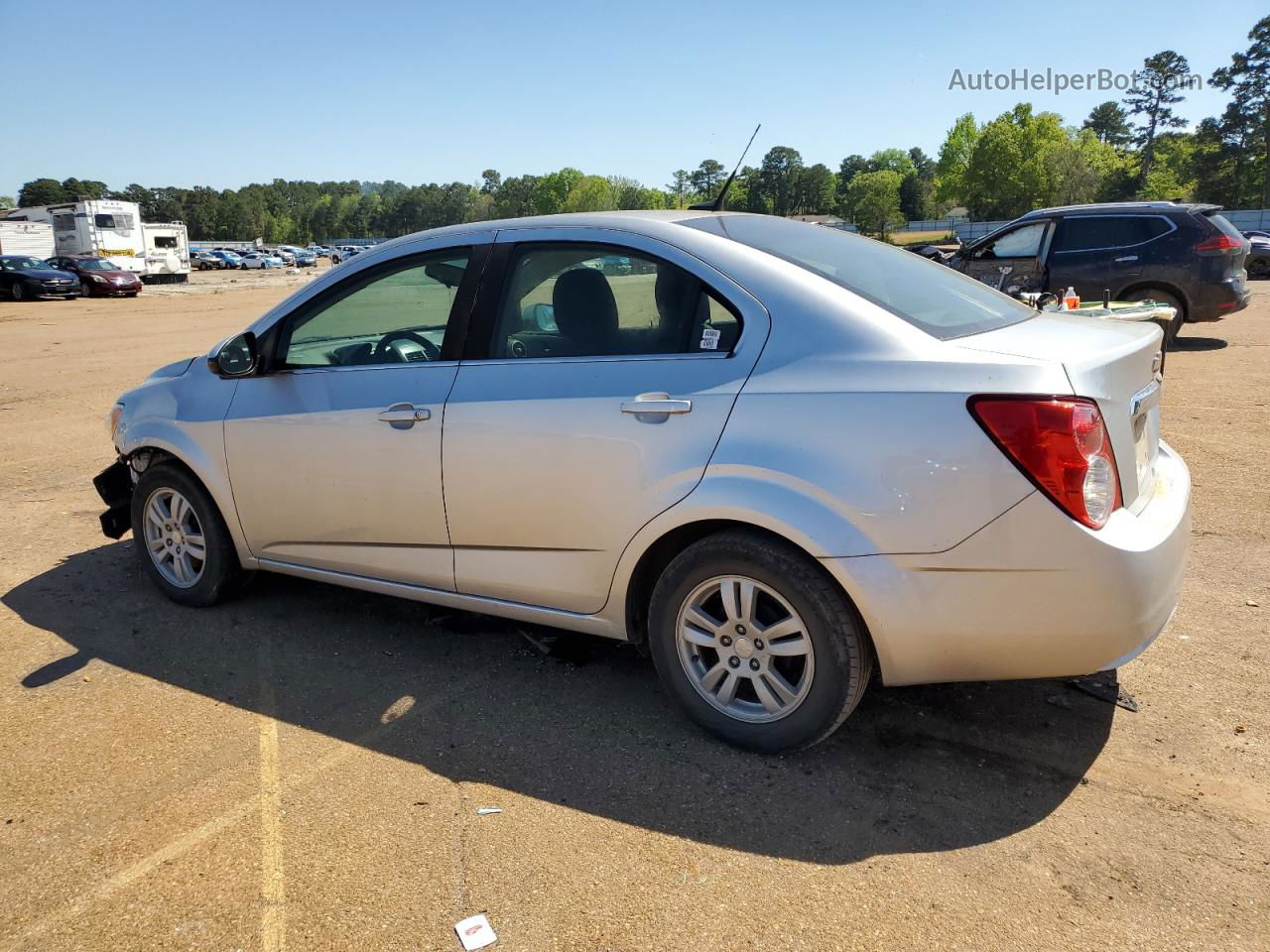 2014 Chevrolet Sonic Lt Silver vin: 1G1JC5SHXE4170080