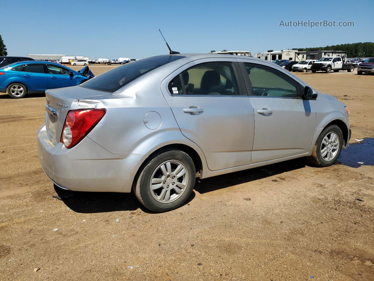 2014 Chevrolet Sonic Lt Silver vin: 1G1JC5SHXE4170080