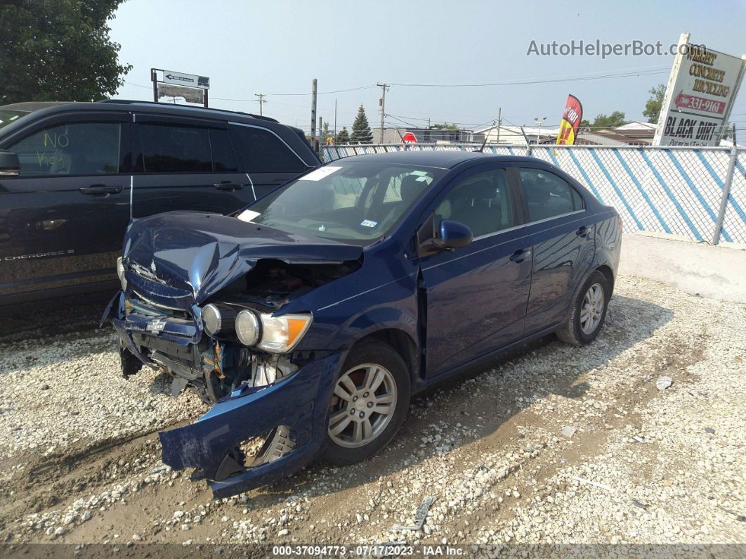 2014 Chevrolet Sonic Lt Auto Blue vin: 1G1JC5SHXE4194427