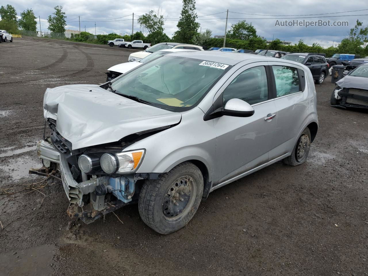 2014 Chevrolet Sonic Lt Silver vin: 1G1JC6EH9E4204740