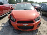 2013 Chevrolet Sonic Lt Orange vin: 1G1JC6SB1D4160604