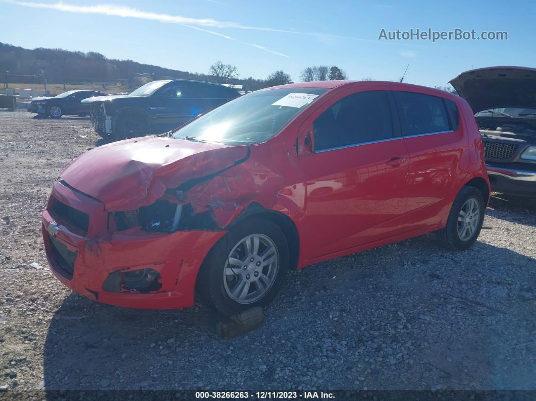 2014 Chevrolet Sonic Lt Auto Red vin: 1G1JC6SB2E4241015