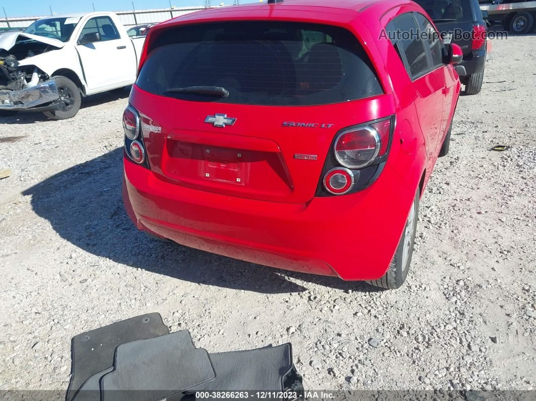 2014 Chevrolet Sonic Lt Auto Red vin: 1G1JC6SB2E4241015