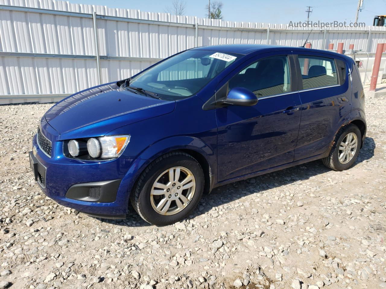 2013 Chevrolet Sonic Lt Blue vin: 1G1JC6SB4D4113244