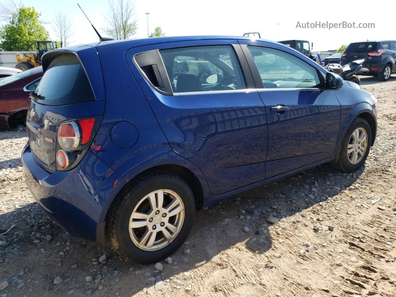 2013 Chevrolet Sonic Lt Blue vin: 1G1JC6SB4D4113244