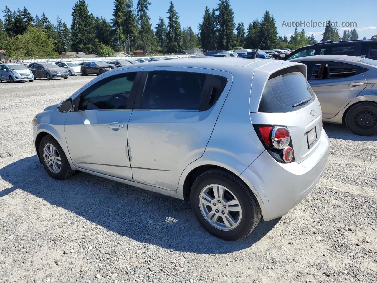 2013 Chevrolet Sonic Lt Silver vin: 1G1JC6SB5D4194044