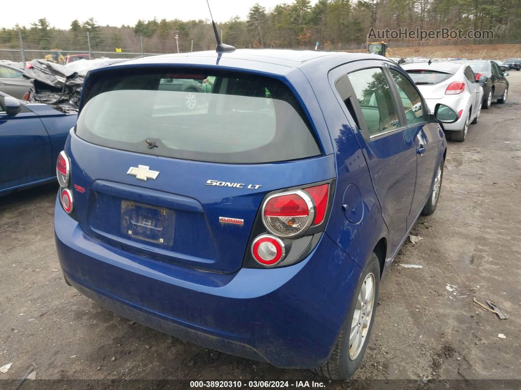 2013 Chevrolet Sonic Lt Auto Blue vin: 1G1JC6SB5D4247700