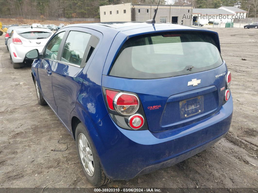 2013 Chevrolet Sonic Lt Auto Blue vin: 1G1JC6SB5D4247700