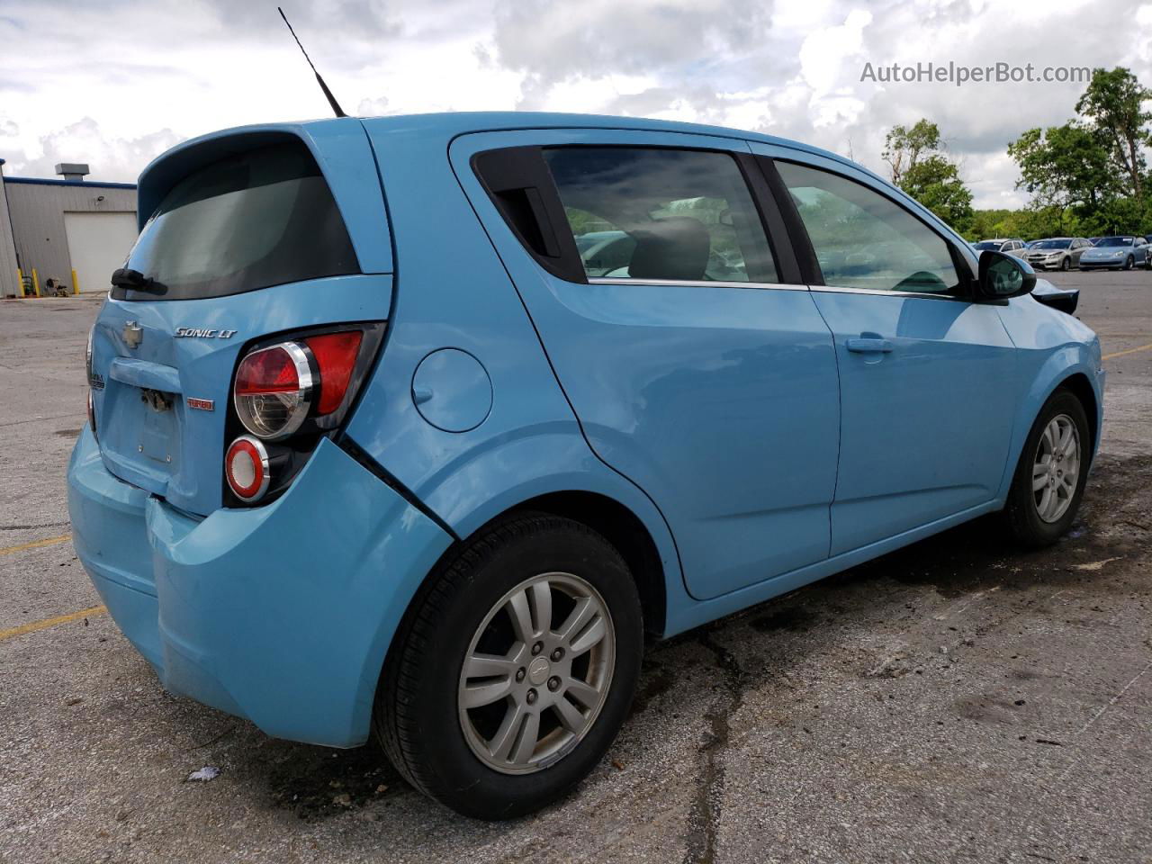 2014 Chevrolet Sonic Lt Blue vin: 1G1JC6SB5E4182431