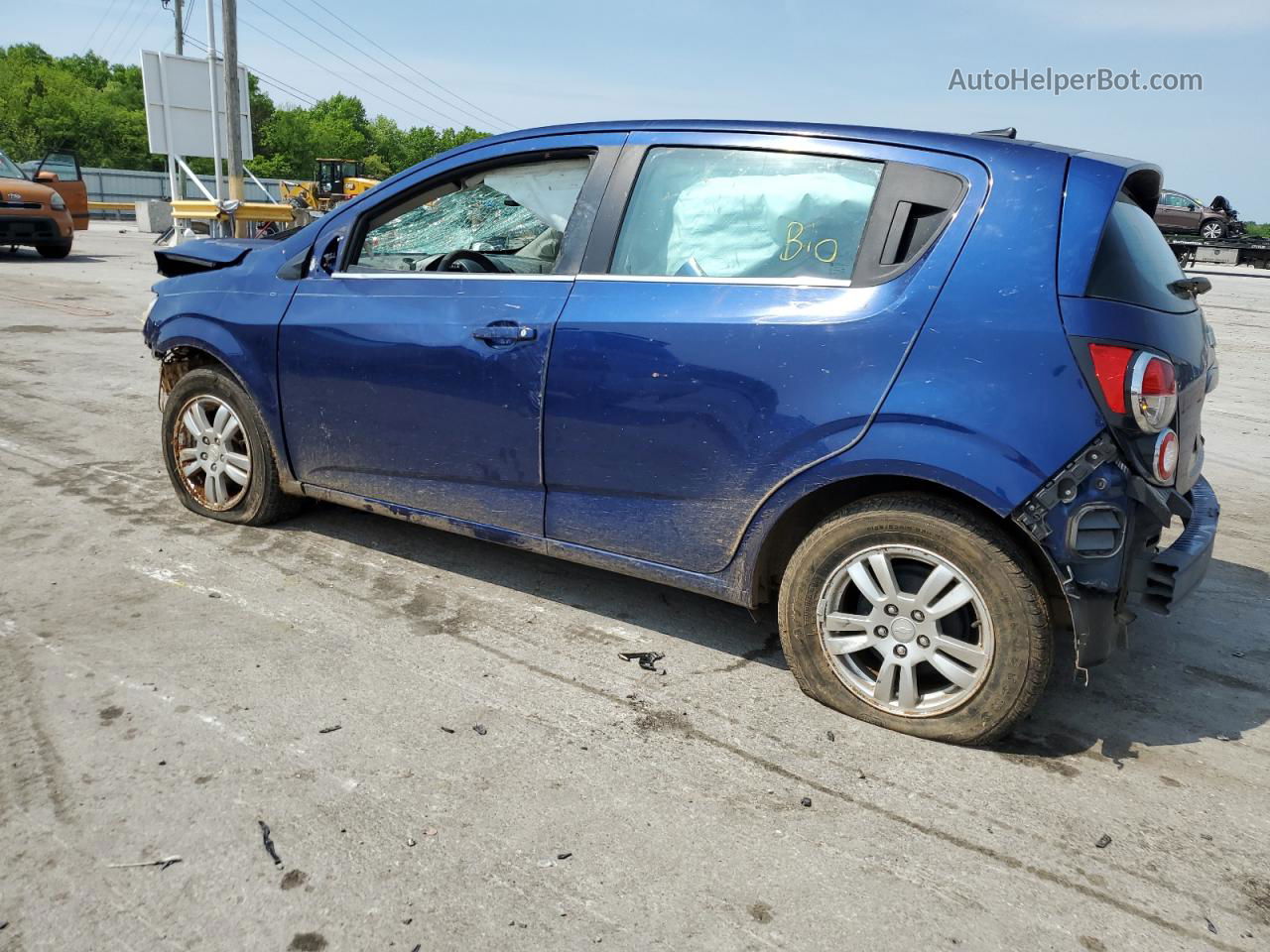 2013 Chevrolet Sonic Lt Blue vin: 1G1JC6SB7D4174622