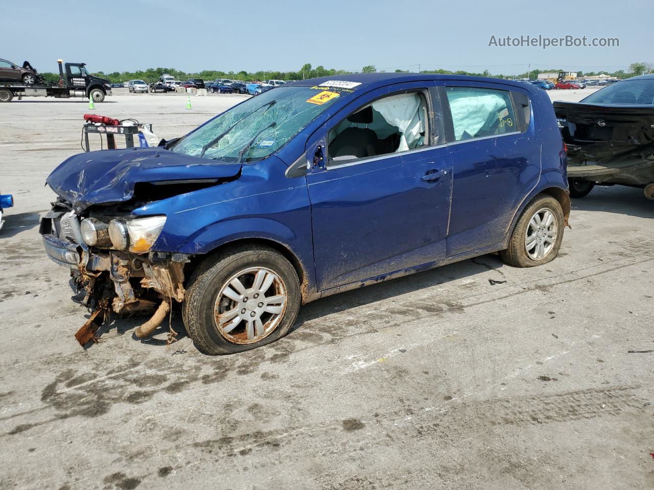 2013 Chevrolet Sonic Lt Blue vin: 1G1JC6SB7D4174622