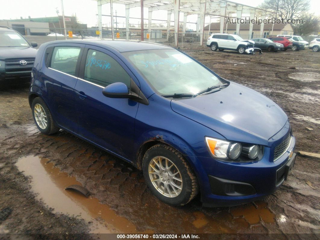 2013 Chevrolet Sonic Lt Auto Blue vin: 1G1JC6SB7D4242367