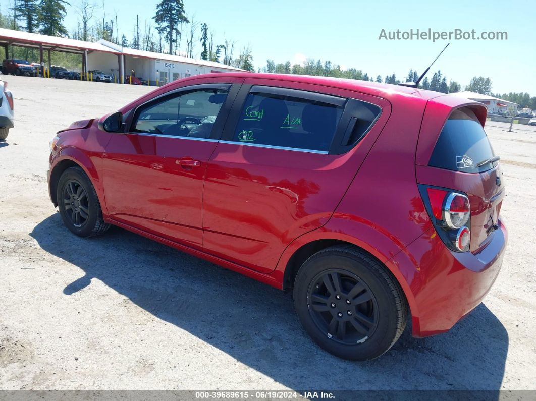 2013 Chevrolet Sonic Lt Auto Red vin: 1G1JC6SB8D4163838