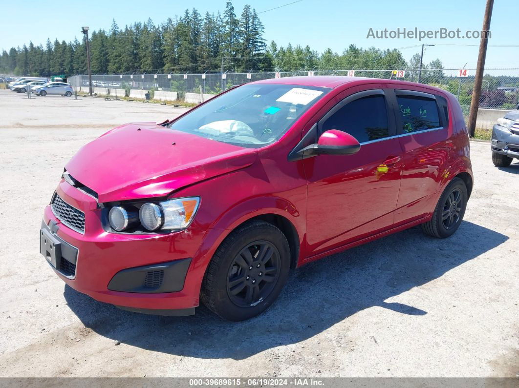 2013 Chevrolet Sonic Lt Auto Red vin: 1G1JC6SB8D4163838