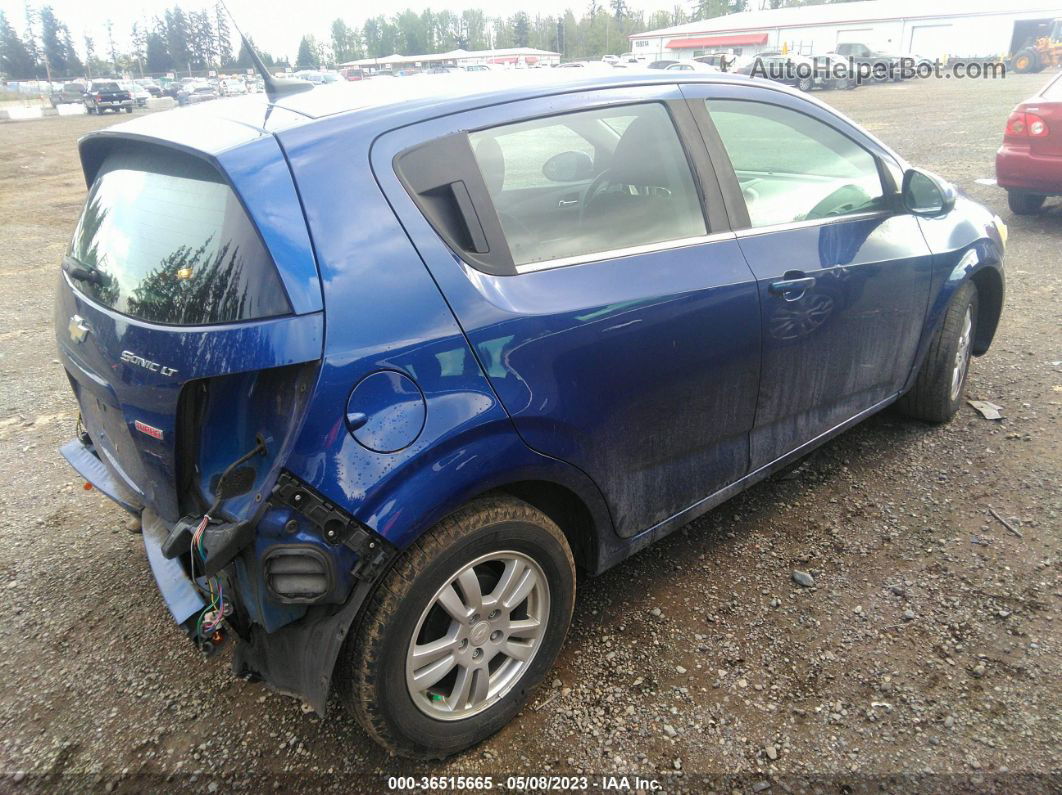 2013 Chevrolet Sonic Lt Blue vin: 1G1JC6SB8D4170398