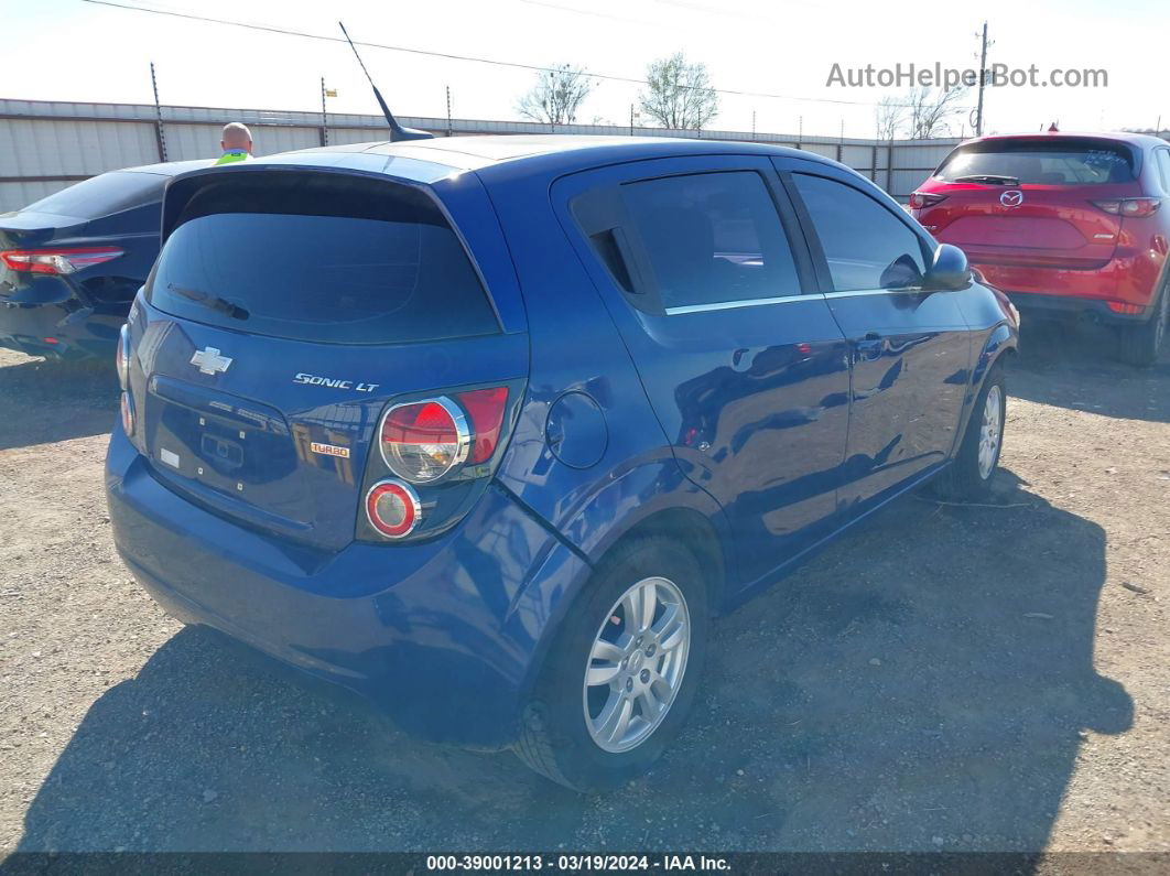 2013 Chevrolet Sonic Lt Auto Blue vin: 1G1JC6SB8D4254933