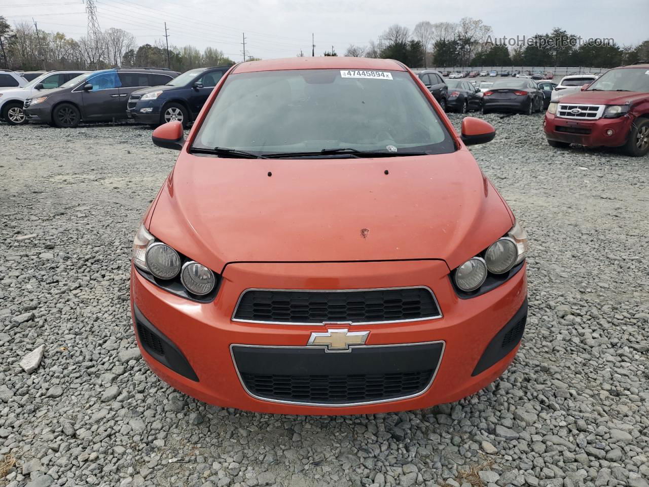 2013 Chevrolet Sonic Lt Orange vin: 1G1JC6SB9D4195097