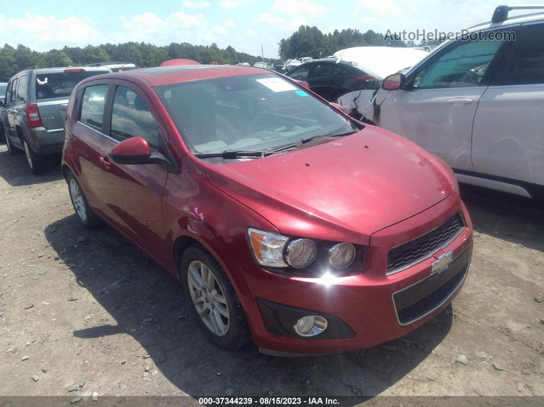 2014 Chevrolet Sonic Lt Red vin: 1G1JC6SB9E4243537