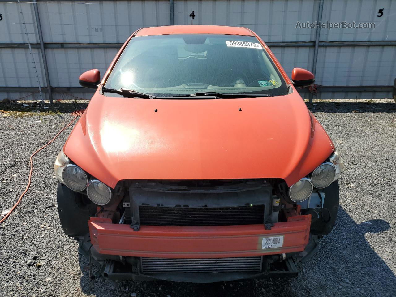 2013 Chevrolet Sonic Lt Orange vin: 1G1JC6SBXD4128248