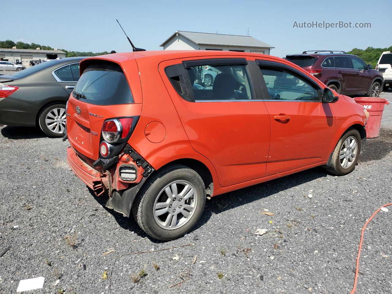 2013 Chevrolet Sonic Lt Оранжевый vin: 1G1JC6SBXD4128248