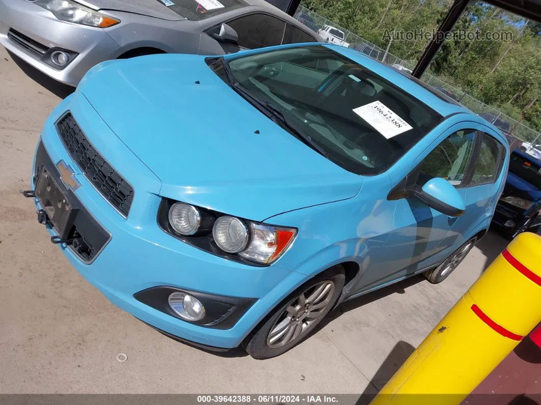 2014 Chevrolet Sonic Lt Auto Blue vin: 1G1JC6SBXE4151708