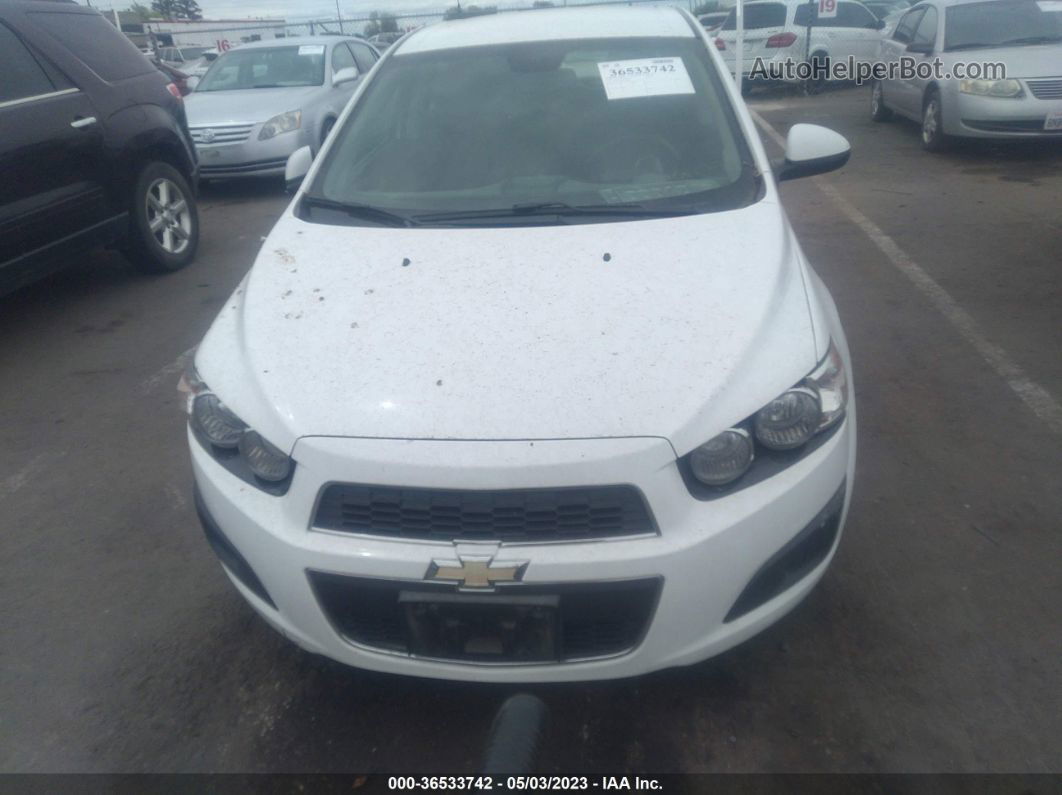 2013 Chevrolet Sonic Lt White vin: 1G1JC6SG0D4212686