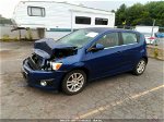 2014 Chevrolet Sonic Lt Blue vin: 1G1JC6SG1E4119225