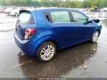 2014 Chevrolet Sonic Lt Blue vin: 1G1JC6SG1E4119225