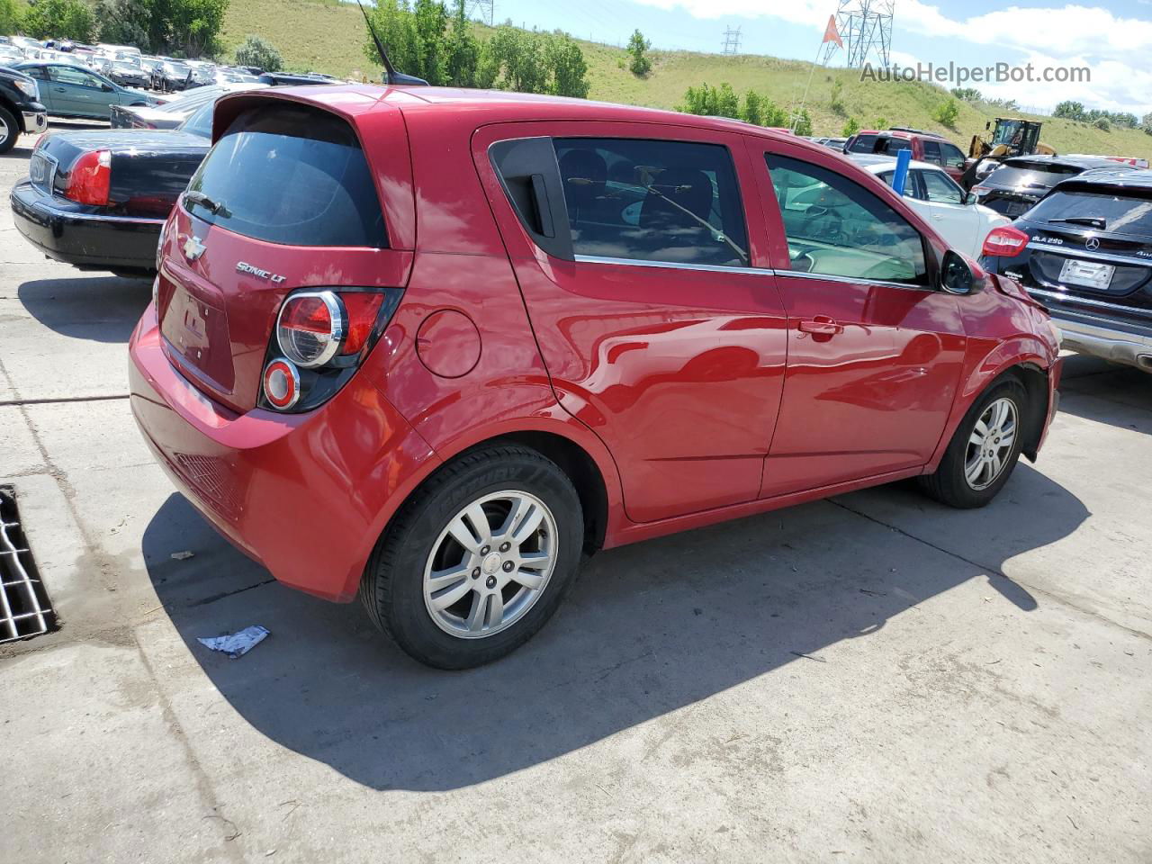 2014 Chevrolet Sonic Lt Red vin: 1G1JC6SG1E4202590