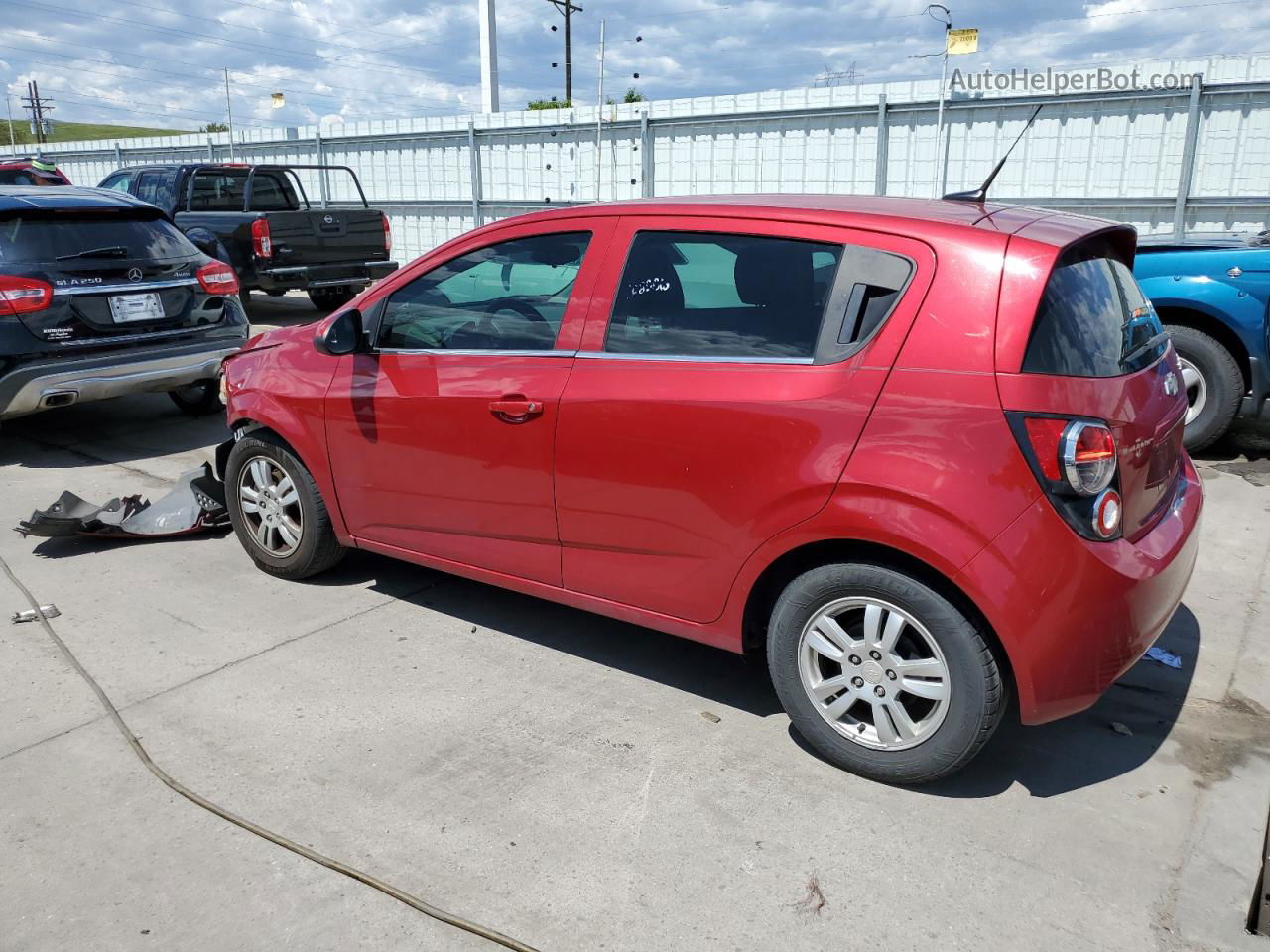 2014 Chevrolet Sonic Lt Red vin: 1G1JC6SG1E4202590