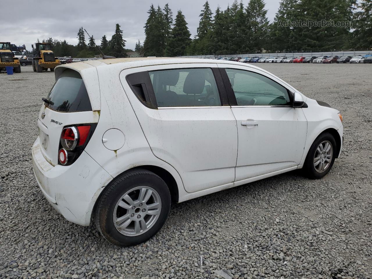 2014 Chevrolet Sonic Lt White vin: 1G1JC6SG2E4105916