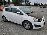 2014 Chevrolet Sonic Lt White vin: 1G1JC6SG2E4105916