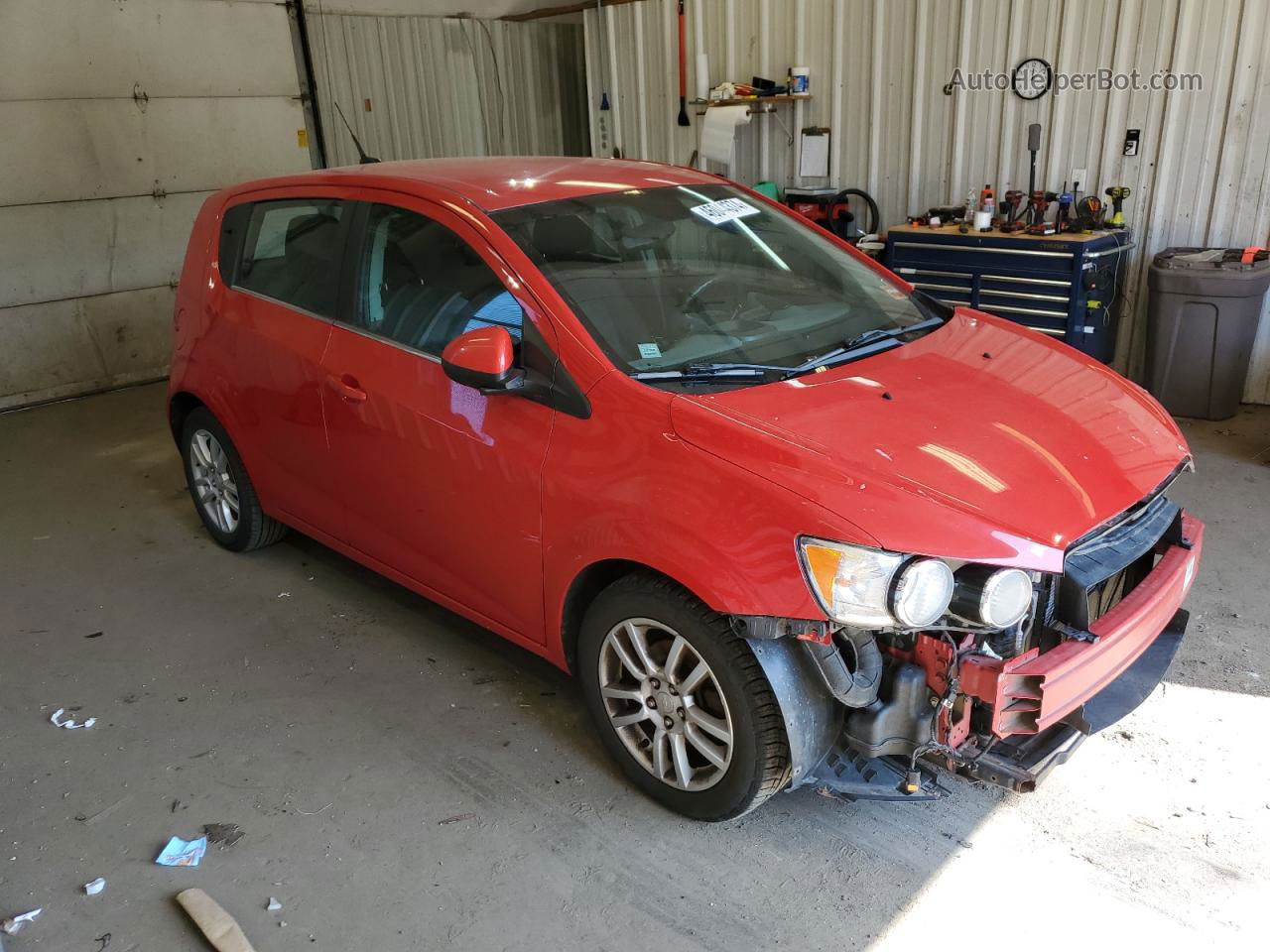 2013 Chevrolet Sonic Lt Red vin: 1G1JC6SG3D4166447