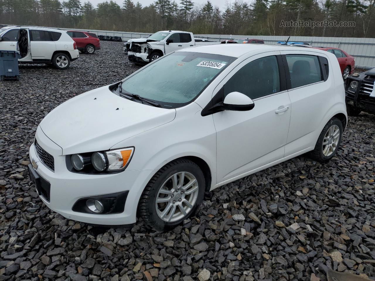 2013 Chevrolet Sonic Lt White vin: 1G1JC6SG3D4168005