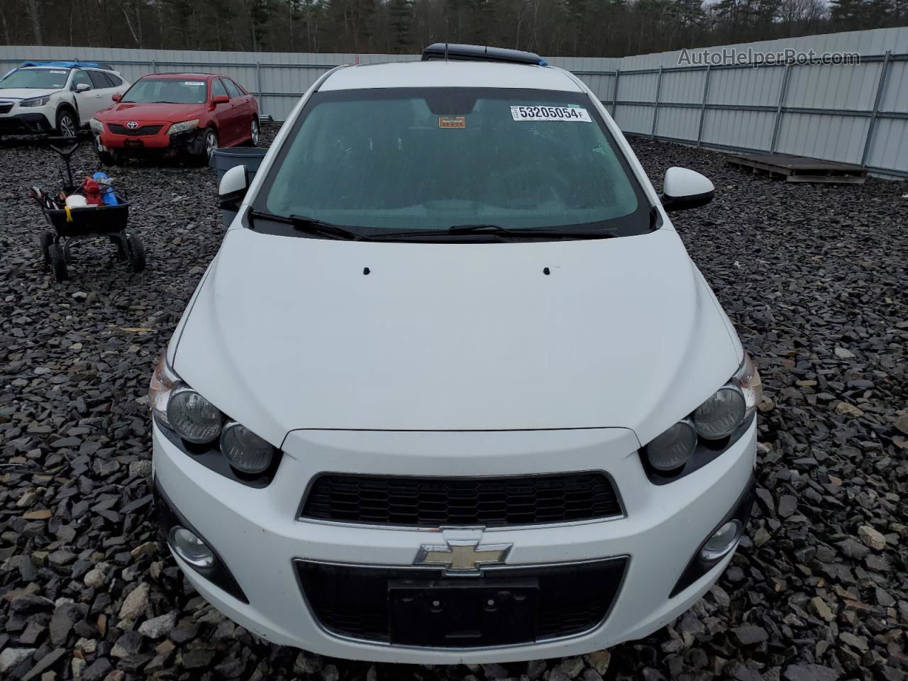 2013 Chevrolet Sonic Lt White vin: 1G1JC6SG3D4168005