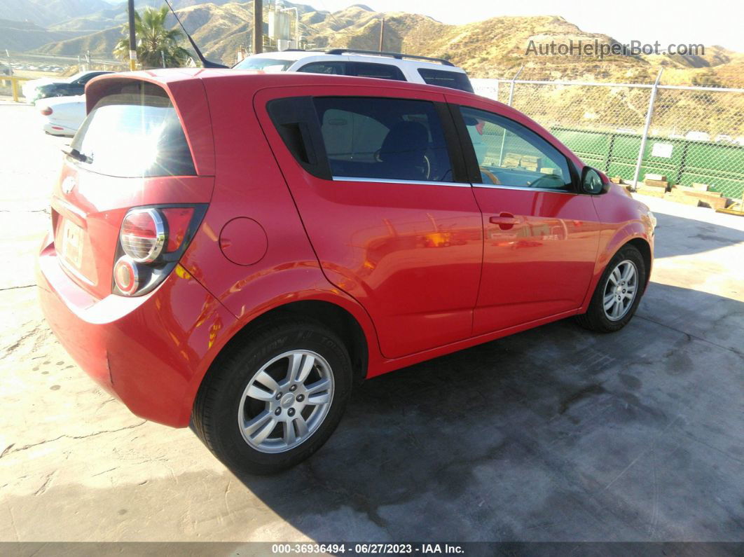 2013 Chevrolet Sonic Lt Red vin: 1G1JC6SG3D4209989