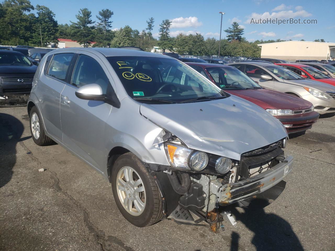 2013 Chevrolet Sonic Lt Silver vin: 1G1JC6SG4D4145803