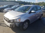 2013 Chevrolet Sonic Lt Silver vin: 1G1JC6SG4D4145803