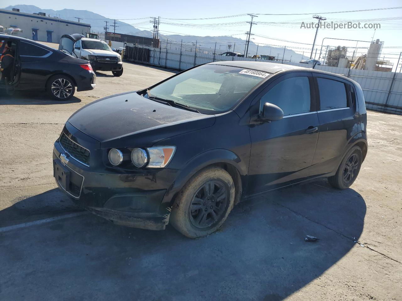 2014 Chevrolet Sonic Lt Black vin: 1G1JC6SG5E4192548