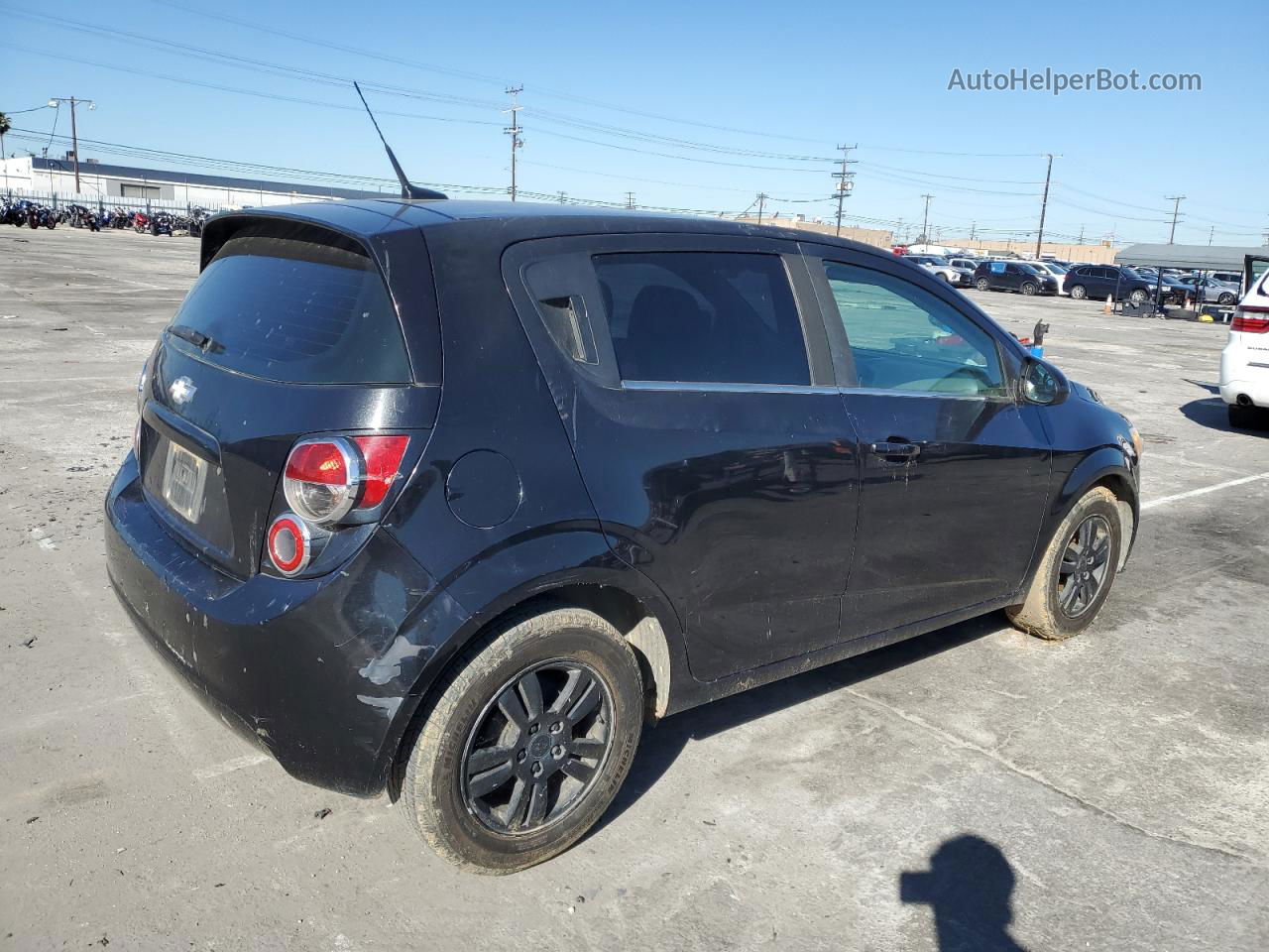 2014 Chevrolet Sonic Lt Black vin: 1G1JC6SG5E4192548