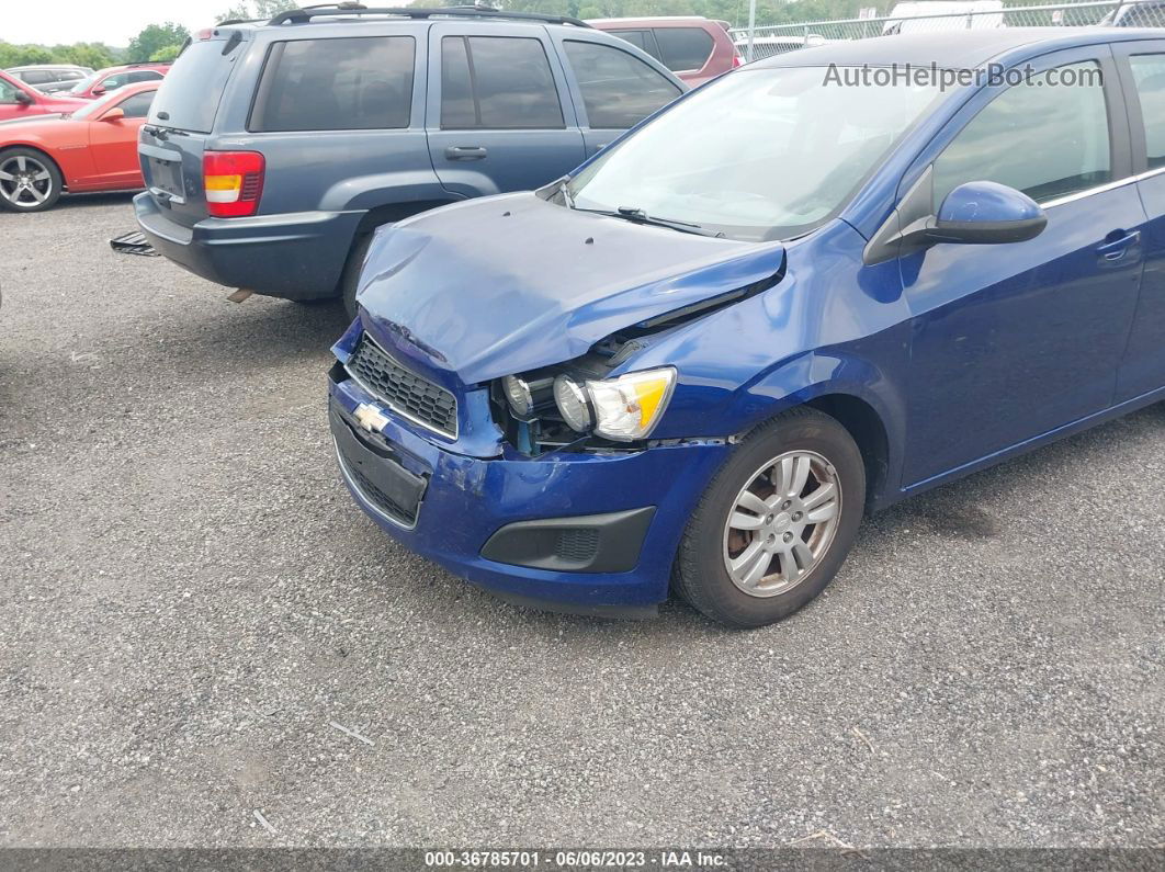 2013 Chevrolet Sonic Lt Blue vin: 1G1JC6SG6D4172694