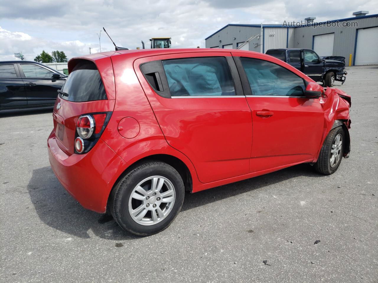 2013 Chevrolet Sonic Lt Red vin: 1G1JC6SG6D4216287