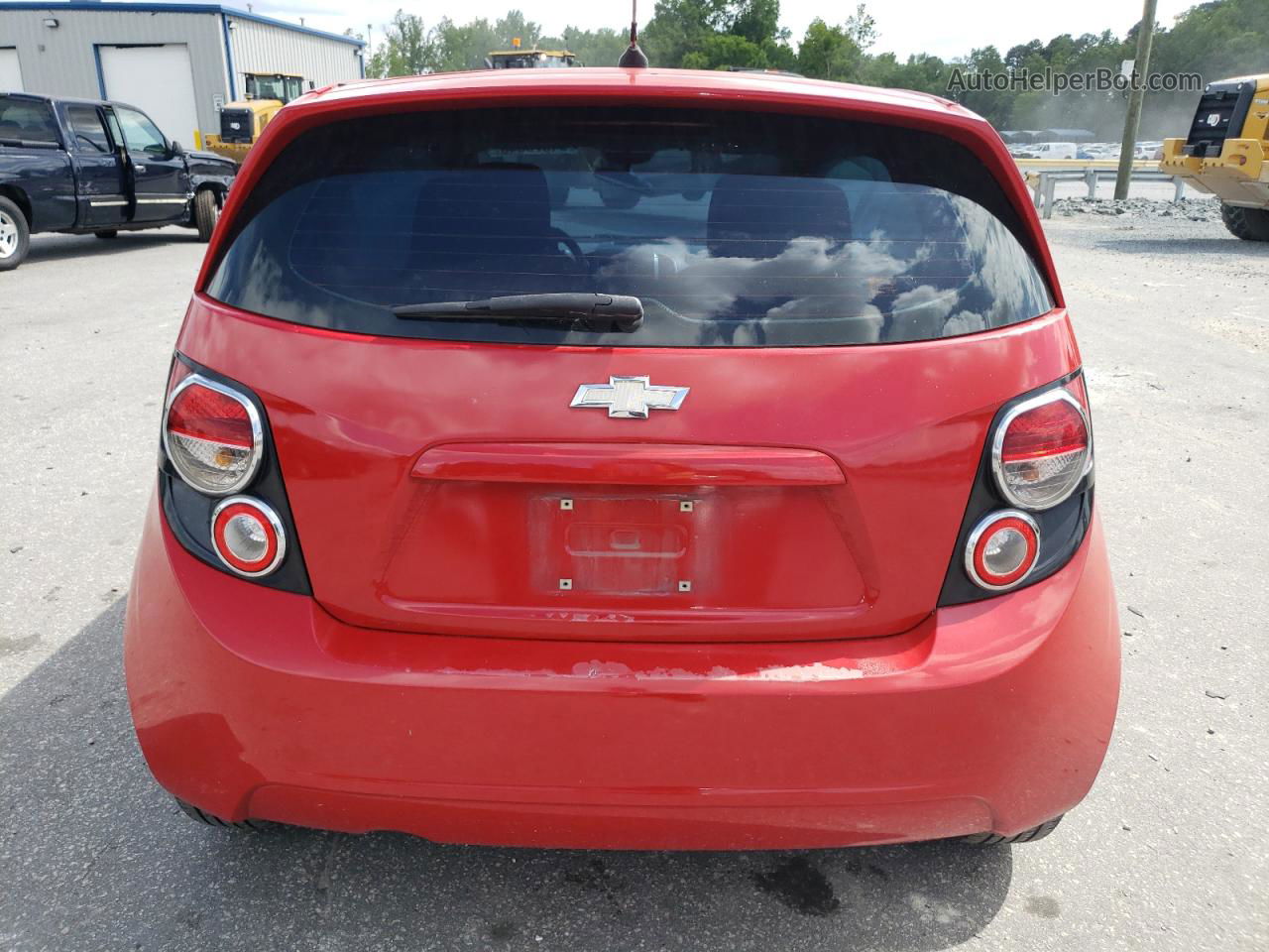 2013 Chevrolet Sonic Lt Red vin: 1G1JC6SG6D4216287