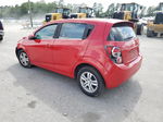 2013 Chevrolet Sonic Lt Red vin: 1G1JC6SG6D4216287