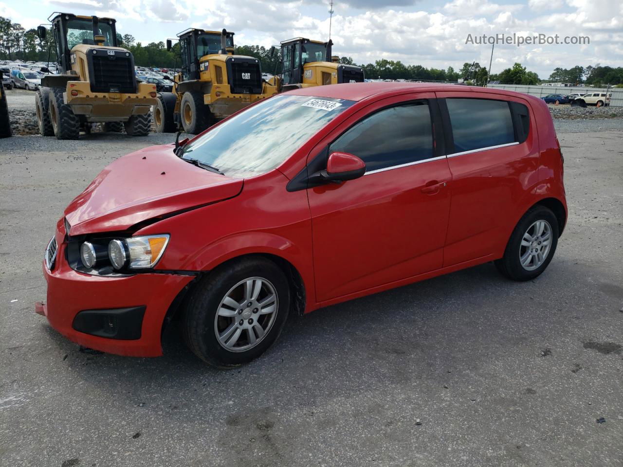 2013 Chevrolet Sonic Lt Red vin: 1G1JC6SG6D4216287