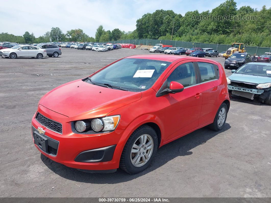 2013 Chevrolet Sonic Lt Auto Orange vin: 1G1JC6SG7D4163373