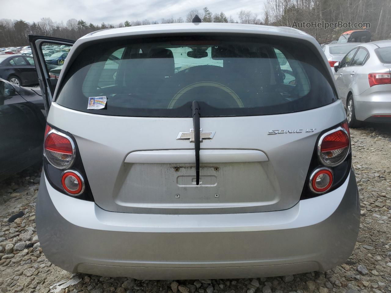 2013 Chevrolet Sonic Lt Silver vin: 1G1JC6SG7D4231641