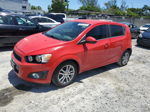 2014 Chevrolet Sonic Lt Red vin: 1G1JC6SG8E4155865